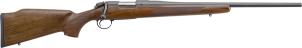 Bergara B-14 Series Timber Rifle 300 Win Mag, 24" Barrel, Cerakote, Black, Monte Carlo Walnut Stock, Hinged Floorplate, Fits 6-48 Rem 700 Base, 3rd