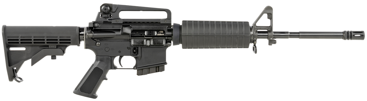 Bushmaster M4 Patrolman's .223 Rem/5.56mm, 16" Barrel, Black, Collapsible Stock, 10rd