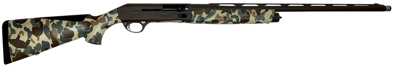 Sauer SL-5 Waterfowl 12 Ga 3.5" Chamber, 26" Barrel, Fred Bear Old School Camo Furniture, 3rd