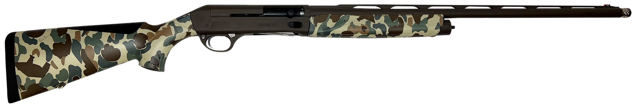 Sauer SL-5 Waterfowl 12 Ga, 3.5" Chamber, 28"Barrel, Fred Bear Old School Camo Furniture, 3rd
