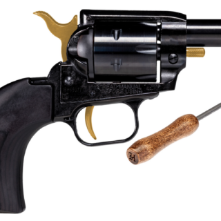 Heritage Barkeep .22 LR, 2" Barrel, Fixed Sights, Gold Accents, Black, 6rd