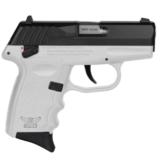 SCCY Industries CPX-4 .380 ACP, 2.96" Barrel, White Frame, Black Slide, Manual Thumb Safety, 10rd