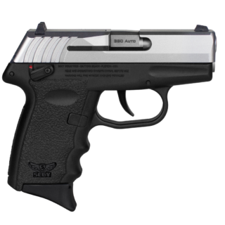SCCY Industries CPX-4 .380 ACP, 2.96" Barrel, Black Frame, Stainless Steel Slide, Manual Thumb Safety, 10rd