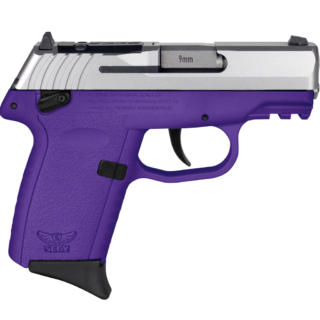 SCCY Industries CPX-1 Gen3 9mm, 3.1" Barrel, Purple Polymer, Picatinny Rail, Thumb Safety, 10rd