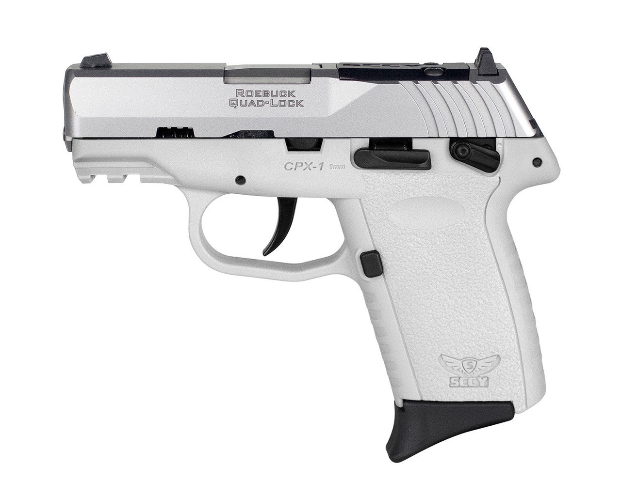 SCCY Industries CPX-1 Gen3 9mm, 3.1" Barrel, White Picatinny Rail, Thumb Safety, 10rd - Image 2