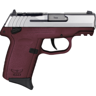 SCCY Industries CPX-1 Gen3 9mm, 3.1" Barrel, Crimson Red Polymer, Picatinny Rail, Thumb Safety, 10rd