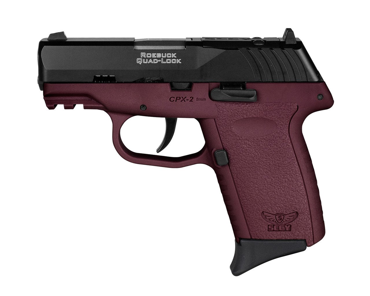 SCCY Industries CPX-2 Gen3 RD 9mm, 3.10" Barrel, Crimson Red Polymer Picatinny Rail Serrated Black Nitride SS Slide, Crimson Red, 10rd - Image 2