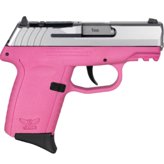 SCCY Industries CPX-2 Gen3 RD 9mm, 3.10" Barrel, Pink Polymer Picatinny Rail Serrated Stainless Steel Slide, Pink, 10rd