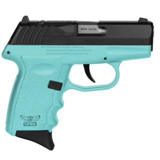 SCCY CPX-3 .380 ACP, 3.10" Barrel, SCCY Blue Grip, 10rd