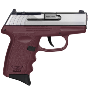 SCCY CPX-3 .380 ACP, 3.10" Barrel, Crimson Red Grip, 10rd