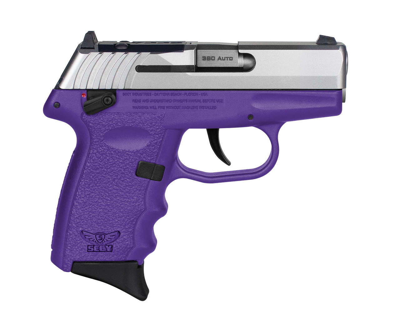 SCCY Industries CPX-4 RD .380 ACP, 2.96" Barrel, Purple Frame, SS Slide, 10rd