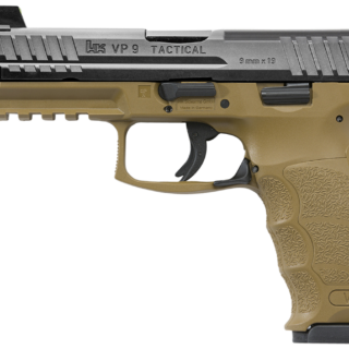 HK VP9 Tactical 9mm, 4.7" Barrel, Flat Dark Earth, 17rd