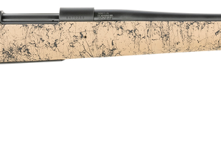 Howa M1500 HS Precision 308 Win, 22" Threaded Barrel, Black Metal Finish & Tan Black Webbed Fixed HS Precision Stock, 4rd