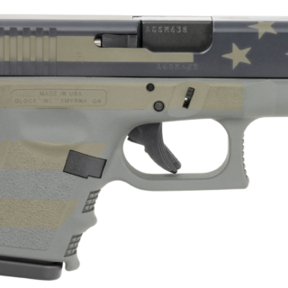 Glock G26 Gen3 9mm, 3.43" Barrel, Fixed Sights, Overall Operator Flag Cerakote Finish, 10rd