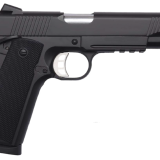Tisas 1911 Duty 9mm, 5" Bbl, Black Cerakote Frame and Serrated Slide, 9rnd