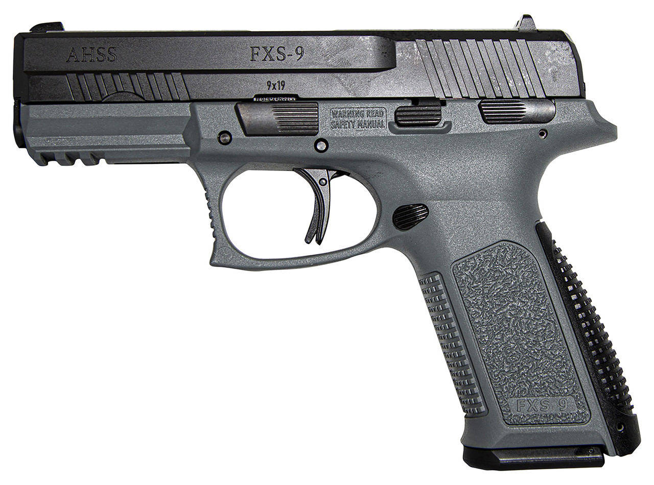 ATI FXS-9 9mm, 4.10" Barrel, Gray Finish, Polymer Grips, 17rd - Image 2