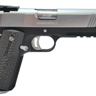 Global Defense Thunderbolt 45 ACP, 5" Barrel, Black/Chrome, 8rd