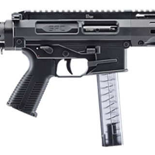 B&T SPC9 9mm, 9.10", Black, Buffer Tube, Polymer Grip, OEM Mag, 33rd