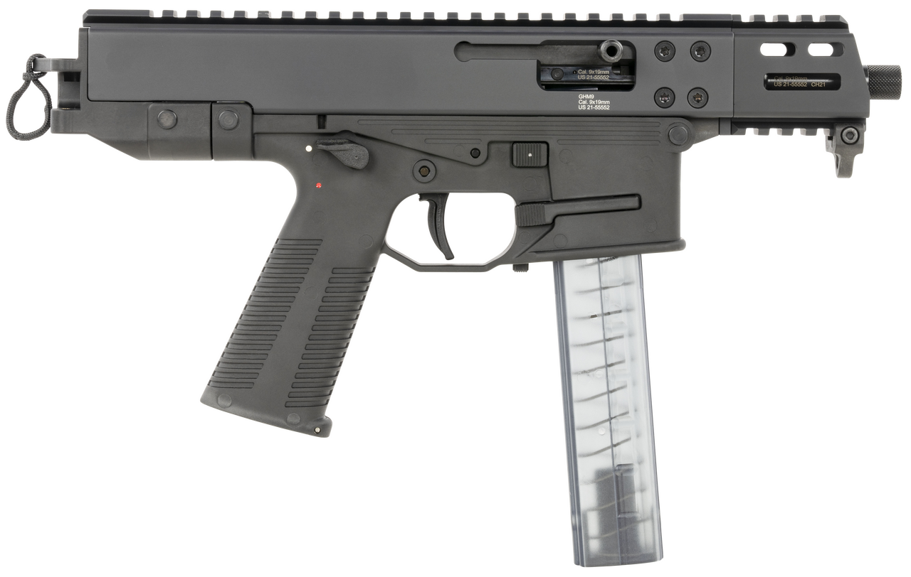 B&T GHM9 Compact 9mm, 4.30" Barrel, Black, OEM Mag, 33rd