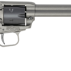 Heritage Rough Rider 22 LR, 6.50" Barrel, Tungsten Gray, Black Textured Polymer Grips, 6rd