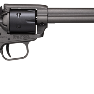 Heritage Rough Rider 22 LR, 6.50" Barrel, Tungsten Gray Frame, Black Polymer Grips, 6rd