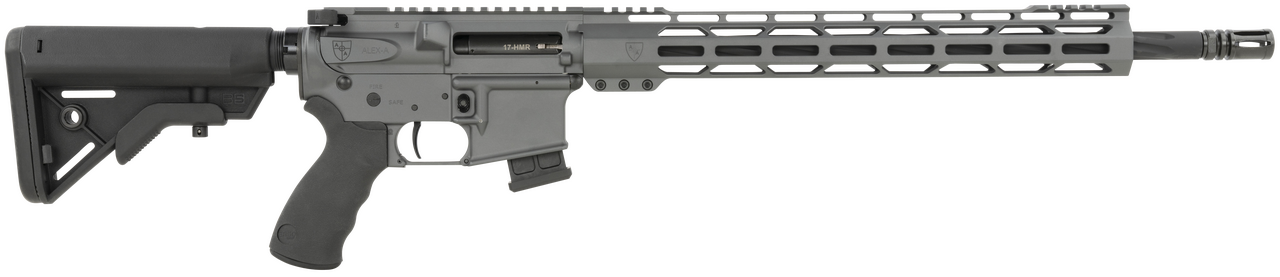 Alexander Tactical 17 HMR, 18" Barrel, Sniper Gray Cerakote, 10rd
