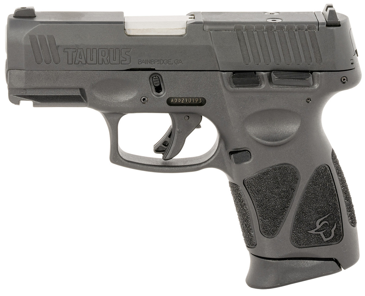 Taurus G3C 9mm, 3.20" Stainless Steel Barrel, Black, Optic Cut Slide, Picatinny Rail, 10rd - Image 2