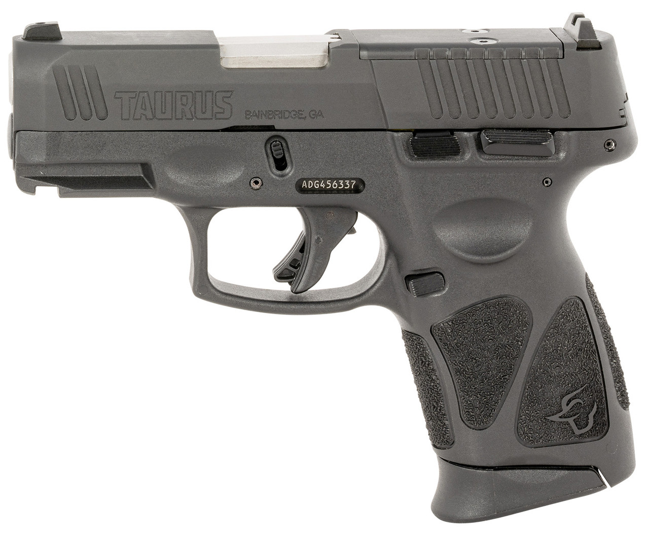 Taurus G3C 9mm, 3.20" Stainless Steel Barrel, Optic Cut Slide, Black Frame Picatinny Rail, 12rd - Image 2