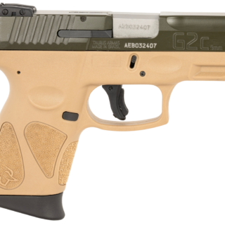 Taurus G2C Compact 9mm, 3.26" Barrel, Moss Green/Tan Matte Finish, 12rd