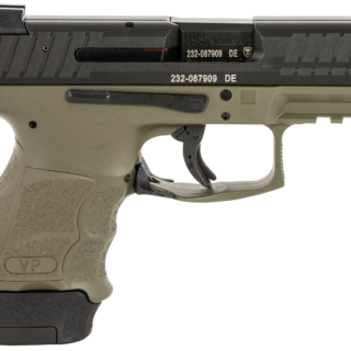 HK VP9SK Subcompact 9mm, 3.39" Barrel, OD Green, Night Sights, 15rd