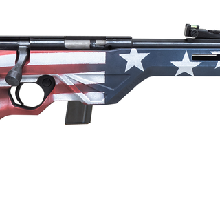 Citadel Trakr Bolt Action 22 LR, 18" Threaded Barrel, American Flag Synthetic Stock, 10rd