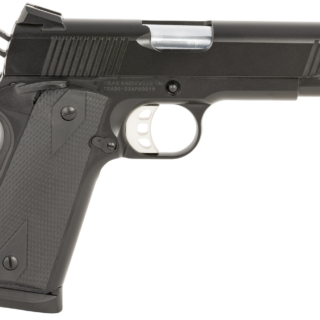 Tisas 1911 Carry B45 Compact 45 ACP, 4.25" Barrel, Black Cerakote, 8rd