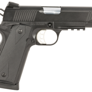 Tisas 1911 Carry 45 ACP, 4.25" Barrel, Black, 3-Dot Novak Sights, 8rd