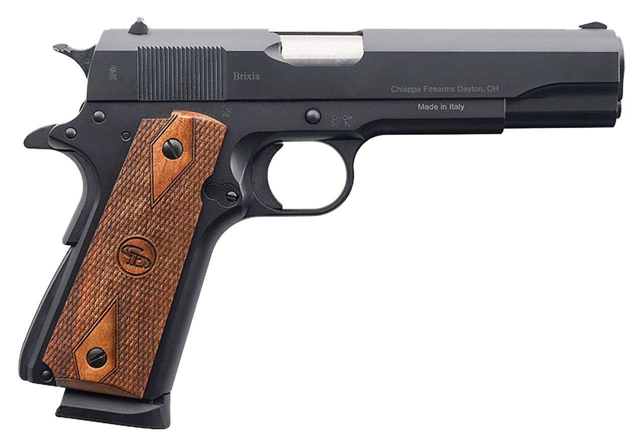 Charles Daly 1911 Field Grade 9mm, 5" Barrel, Black Finish, Walnut Grips, 8rd