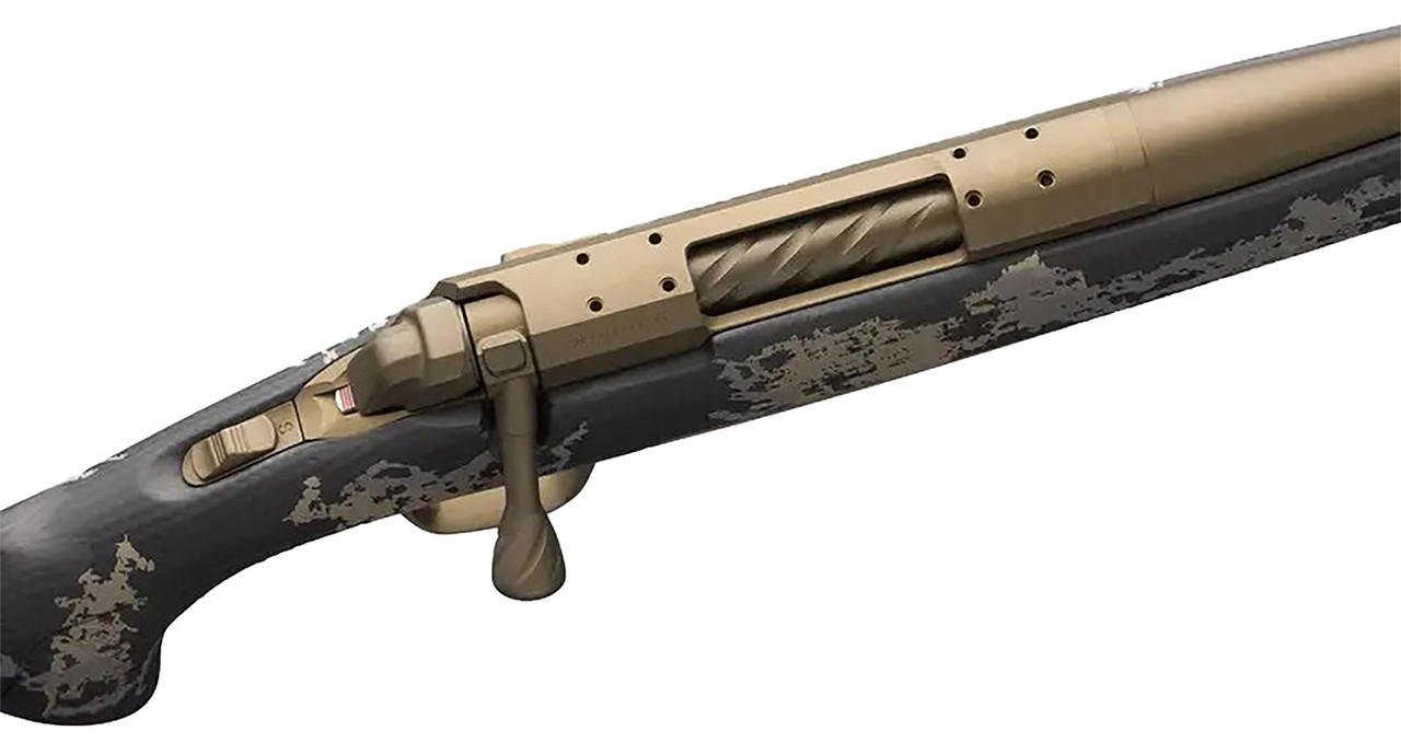 Browning X-Bolt Mountain Pro Burnt Bronze SPR 300 Win Mag 3rd,22" Fluted, Burnt Bronze Cerakote Barrel/Rec, Carbon Fiber Stock With Accent Graphics, Recoil Hawg Muzzle Brake - Image 2