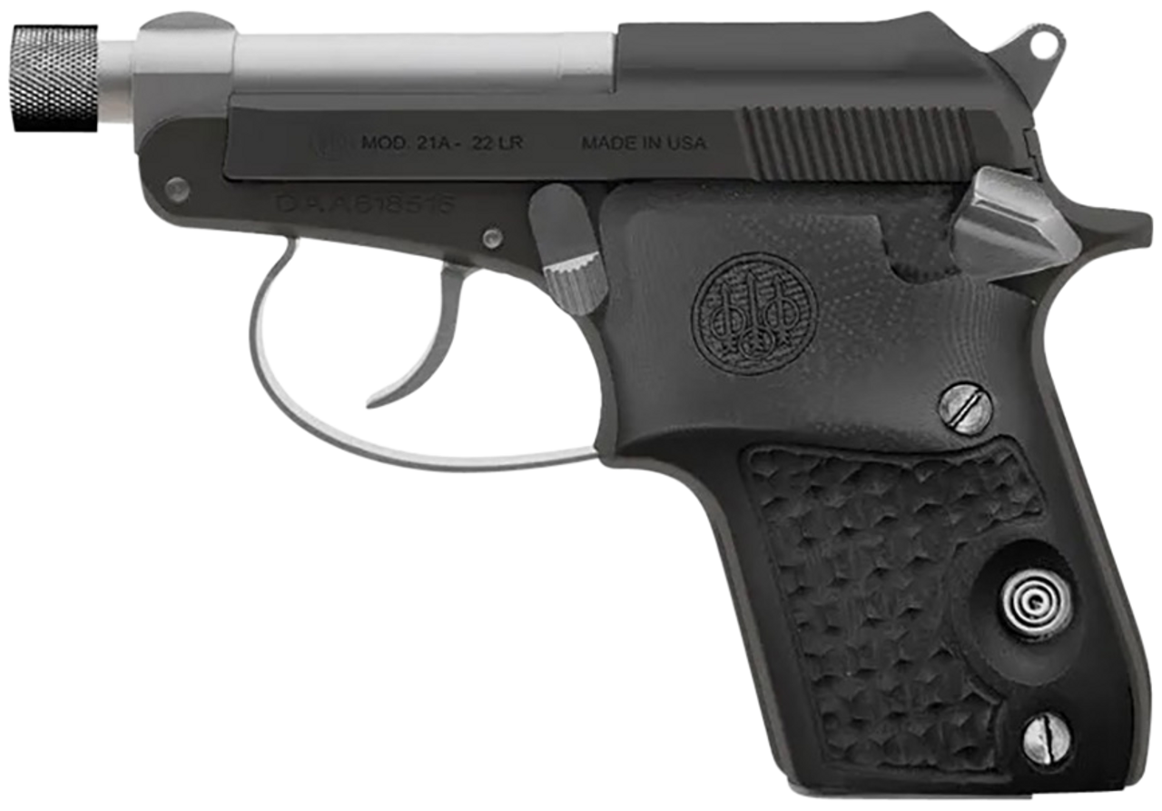 Beretta Bobcat 21A "Silver-Black Gorilla" 22 LR, 2.9" Barrel, 7rd