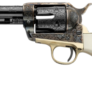 Pietta Great Western II 357 Mag, 4.75" Barrel, Color Case Hardened, White Grip, 6rd