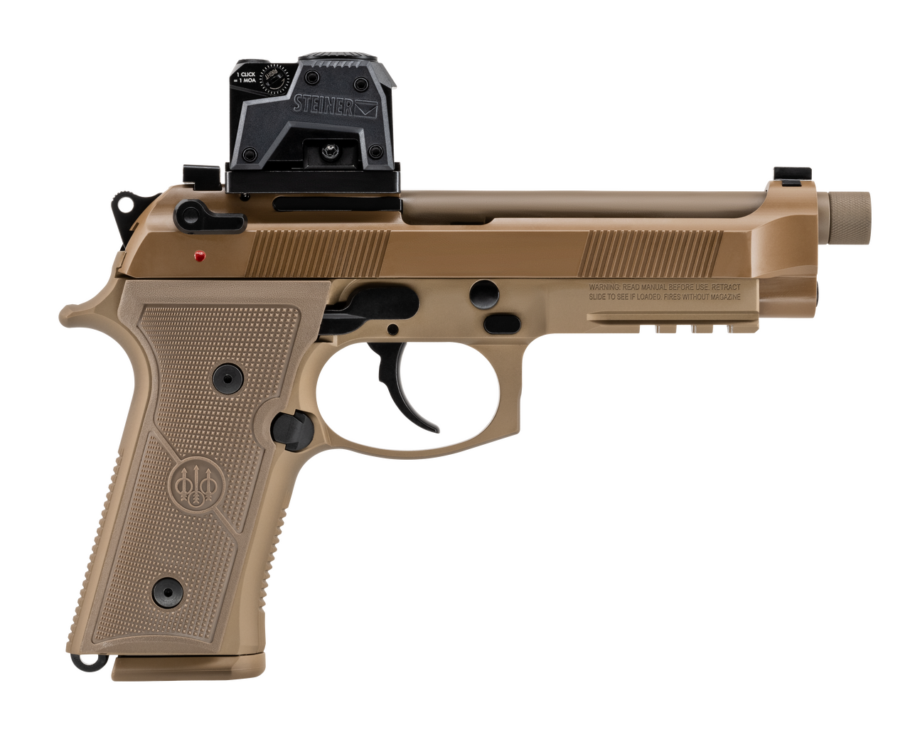 Beretta M9A4 G 9mm, 5.2" Barrel, Flat Dark Earth, 15rd