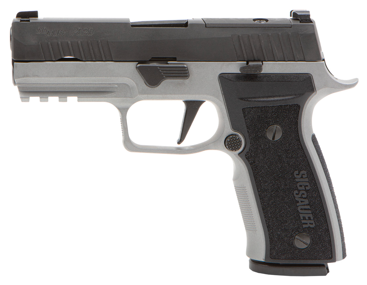 Sig Sauer P320 Axg Carry 9mm, 4.7" Barrel, Optic Ready, Two Tone, Night Sights, 17rd