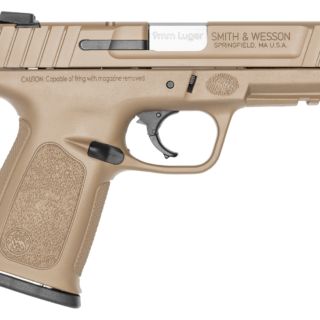 Smith & Wesson SDVE 9mm, 4" Barrel, Flat Dark Earth Cerakote, 16rd
