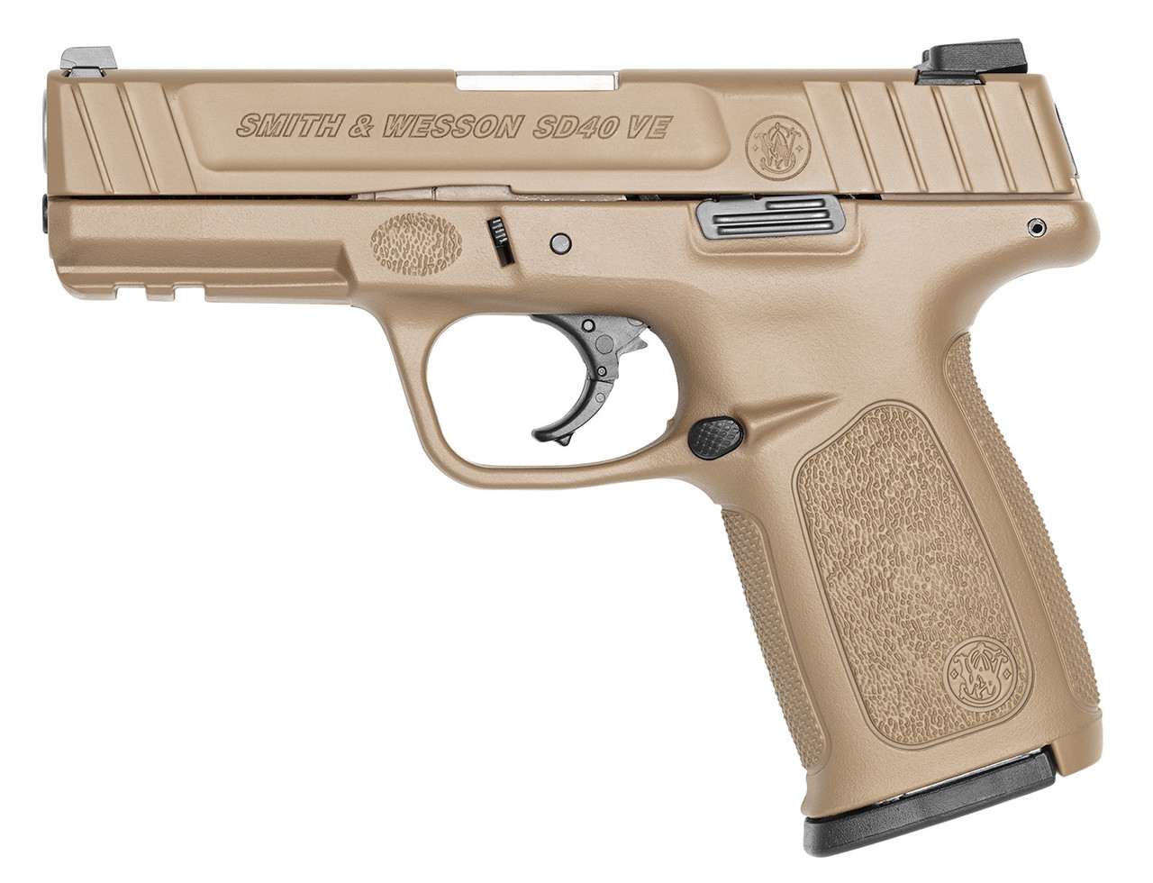 Smith & Wesson SDVE Compact .40 S&W 4", FDE, Serrated Slide, Picatinny Rail 14rd - Image 2