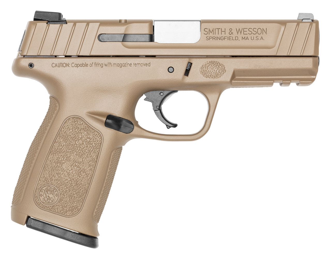 Smith & Wesson SDVE Compact .40 S&W 4", FDE, Serrated Slide, Picatinny Rail 14rd