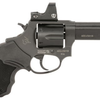 Taurus 856 T.O.R.O. 38 Special, 3" Barrel, Black Stainless, Optic Ready Frame, Rubber Grip, Riton Red Dot, 6rd