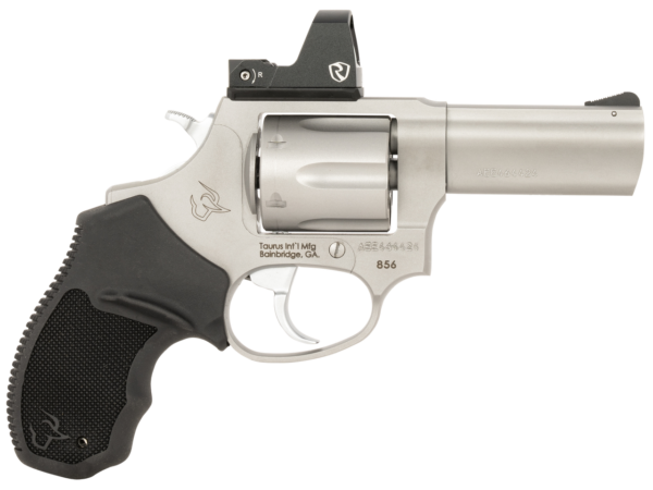 Taurus 856 T.O.R.O. 38 Special, 3" Barrel, Stainless, Optic Ready Frame, Rubber Grip, Riton Red Dot, 6rd