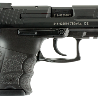 HK P30SKS 9mm, 3.27" Barrel, (V3) Da/Sa, Safety/Rear Decocker, Night Sights, 10rd