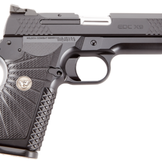Wilson Combat, EDCX9, Compact, 9mm, 4" Barrel, Black Armor Tuff Finish, Green Fiber Optic Sights, Manual Safety, Non-Lightrail, 15Rd