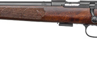 CZ 457 American .22 LR, 24" Barrel, Black Nitride Metal Finish & Fixed American-Style Turkish Walnut Stock, Left Hand, 5rd
