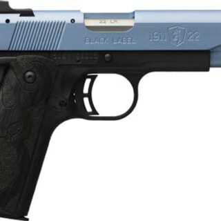 Browning 1911 Black Label 22 LR, 4.25" Barrel, Polar Blue Cerakote, 10rd