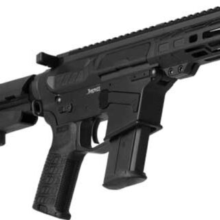 CMMG Banshee MK57 5.7x28mm 5" Barrel, Black Cerakote, Black Nitride Barrel Synthetic CMMG 6 Position RipBrace Black Polymer Grip, 20rd