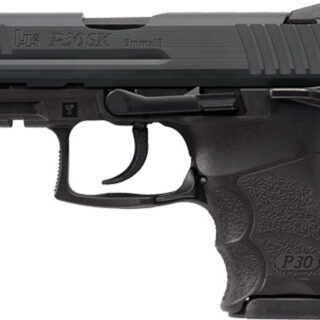HK P30SK V3 9mm 3.27" Barrel, DA/SA, Black Slide, Ambi Safety/Decocker, 10rd